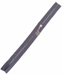 Angel Çanta Aksesuar Başlıklı Fermuar 30 Cm Gümüş Metal Gri - Angel Çanta Aksesuar