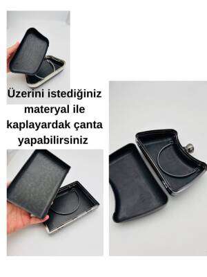 Angel Çanta Aksesuar Abiye Çanta Kalıbı Tektaşlı Gümüş Metalli (NO:65) (NOT:ÇANTA DEĞİLDİR) - 6