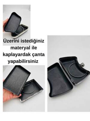 Angel Çanta Aksesuar Abiye Çanta Kalıbı Yuvarlak Lİght Gold Metalli (Astarlı) - 2