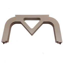 Angel Çanta Aksesuar 26 Cm vizon Renk Ahşap Burs, Ahşap Klips - 1