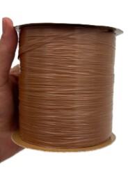 Angel Çanta Aksesuar 008C Numara Karamel Renk Angel Soft Rafya, Saten Rafya 100 gr 200 Metre - Angel Çanta Aksesuar