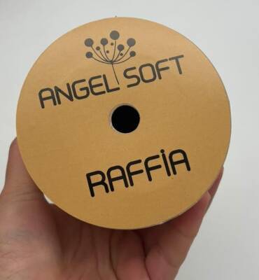 Angel Çanta Aksesuar 24B Numara Haki Yeşil Renk Angel Soft Rafya, Saten Rafya 100 gr 200 Metre - 2