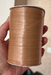 Angel Çanta Aksesuar 31 Numara Karamel Renk Angel Soft Rafya, Saten Rafya 100 gr 200 Metre - Angel Çanta Aksesuar