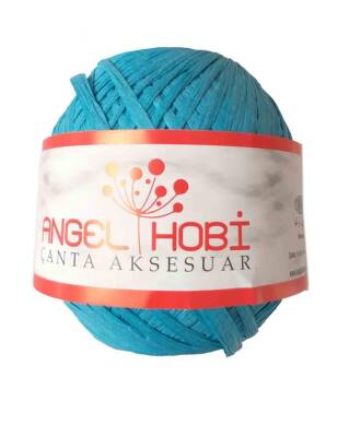 Angel Çanta Aksesuar Bobin Rafya 150 Gr Turkuaz No:7 - 1