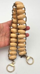 Angel Çanta Aksesuar 50 Cm Ahşap Boncuklu Çanta Sapı - Angel Çanta Aksesuar