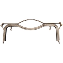 Angel Çanta Aksesuar 27 cm Üstten Tutmalı Çanta Klipsi Çanta Bursu Antik Metal - Angel Çanta Aksesuar