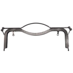 Angel Çanta Aksesuar 27 cm Üstten Tutmalı Çanta Klipsi Çanta Bursu Füme Metal - 1