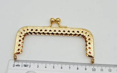 Angel Çanta Aksesuar 10 Cm Cüzdan Klipsi Light Golden Renk - 1