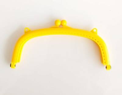 Angel Çanta Aksesuar 16 Cm Plastik Cüzdan Klipsi Sarı - 1