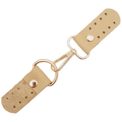 Angel Çanta Aksesuar Gerçek Deri Kancalı Böce (Kilit) Ham Doğal Renk Light Gold Metalli - 2