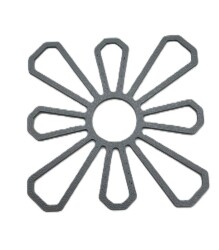 Angel Çanta Aksesuar Motif Aparatı Gri Renk 1 Adet (Çiçek kanvas) - 2