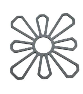 Angel Çanta Aksesuar Motif Aparatı Gri Renk 1 Adet (Çiçek kanvas) - 2