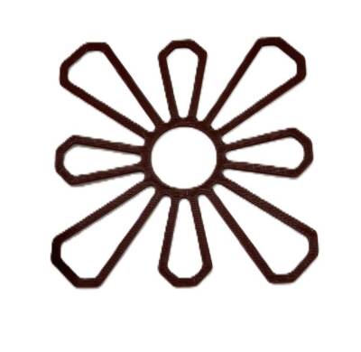 Angel Çanta Aksesuar Motif Aparatı Kahve Renk 1 Adet (Çiçek kanvas) - 2