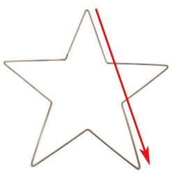 Angel Çanta Aksesuar Yıldız Tel Çember 19 Cm - 2