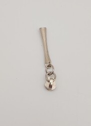 Angel Çanta Aksesuar Gümüş Renk 6 Cm Fermuar Başı - Angel Çanta Aksesuar
