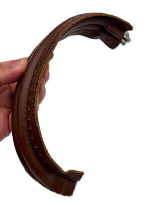 Angel Çanta Aksesuar 19 Cm Oval Taba Renk Derili Gizli Çanta Bursu - 1