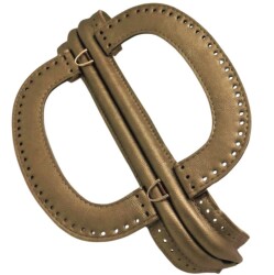 Angel Çanta Aksesuar 25 cm Suni Derili Gold Renk Gizli Çanta Bursu Yeni Model - 3