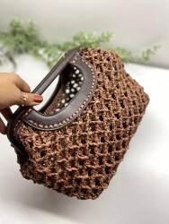 Angel Çanta Aksesuar 25 cm Suni Derili Lacivert Renk Gizli Çanta Bursu Yeni Model - 2