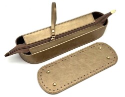 Angel Çanta Aksesuar Gold Renk Nez Model Clutch Çanta Yapım Seti - 3