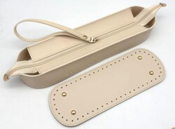 Angel Çanta Aksesuar Krem Renk Nez Model Clutch Çanta Yapım Seti - 4