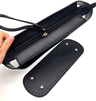 Angel Çanta Aksesuar Siyah Renk Nez Model Clutch Çanta Yapım Seti - 4