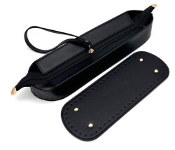 Angel Çanta Aksesuar Siyah Renk Nez Model Clutch Çanta Yapım Seti - 5