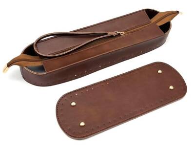 Angel Çanta Aksesuar Taba Renk Nez Model Clutch Çanta Yapım Seti - 5