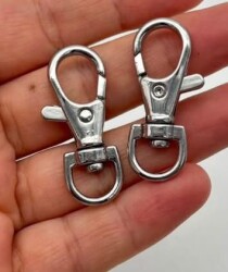 Angel Çanta Aksesuar İkili Kanca Silvery Renk 3.5x1 Cm - 2
