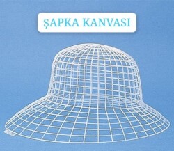 Angel Çanta Aksesuar 3D Şapka Şeklinde Beyaz Plastik Kanvas - 3