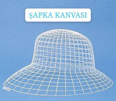 Angel Çanta Aksesuar 3D Şapka Şeklinde Beyaz Plastik Kanvas - 3