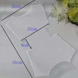 Angel Çanta Aksesuar Kelebek Model Plastik Kanvas Beyaz Renk - 2
