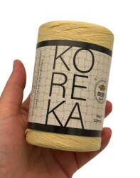 Angel Çanta Aksesuar Koreka Rafya Açık Hasır Renk - Angel Çanta Aksesuar