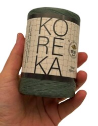 Angel Çanta Aksesuar Koreka Rafya Koyu Yeşil Renk - Angel Çanta Aksesuar