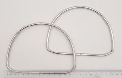 Angel Çanta Aksesuar 12.5 cm D Model Gümüş Renk Metal Çanta Tutma Sapı - 2