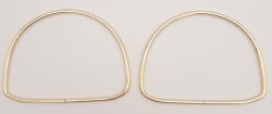 Angel Çanta Aksesuar 12.5 cm D Model Light Gold Renk Metal Çanta Tutma Sapı - 3