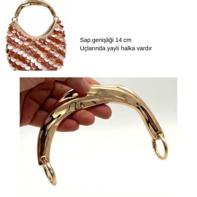 Angel Çanta Aksesuar 14 Cm U Model Çanta Sapı Golden Renk - 1