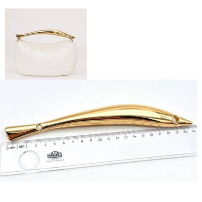 Angel Çanta Aksesuar 21 Cm Balık Model Çanta Sapı Light Golden Renk - 1