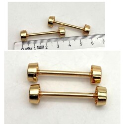 Angel Çanta Aksesuar 3.6 Cm Vidalı Böce Golden Renk (Halter) 2 Adet - Angel Çanta Aksesuar