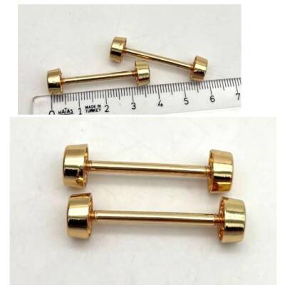 Angel Çanta Aksesuar 3.6 Cm Vidalı Böce Golden Renk (Halter) 2 Adet - 1
