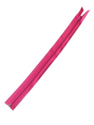 Angel Çanta Aksesuar Fuşya Renk 40 Cm Plastik Diş Fermuar Fd26 - Angel Çanta Aksesuar