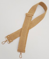 Angel Çanta Aksesuar 120x5 cm Hasır Model Kolon Çanta Sapı Light Gold Metalli - 3