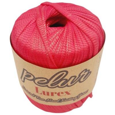 Angel Çanta Aksesuar Pelur Lurex Simli Ribbon İp Fuşya Renk - 1