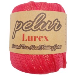 Angel Çanta Aksesuar Pelur Lurex Simli Ribbon İp Fuşya Renk - 2