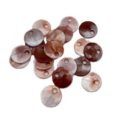 Angel Çanta Aksesuar Taba - Bej Renk 2 Cm Pul 100 Gr (Sedef Görünümlü Plastik) - 1