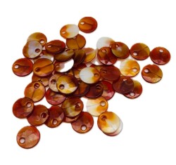 Angel Çanta Aksesuar Taba Golden Ebruli Renk 2 Cm Pul 100 Gr (Sedef Görünümlü Plastik) - Angel Çanta Aksesuar