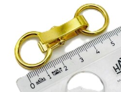Angel Çanta Aksesuar Taba Renk Kancalı Böce, Kilit, Gold Metalli - 2