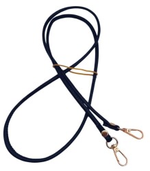 Angel Çanta Aksesuar Lacivert Renk 5 mm Suni Deri Spagetti Model Çanta Sapı Light Gold Metal - Angel Çanta Aksesuar