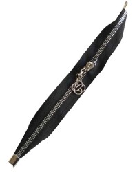 Angel Çanta Aksesuar Siyah Renk Stoplu Fermuar Gümüş Metal 35 Cm - Angel Çanta Aksesuar