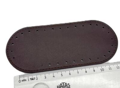 Angel Çanta Aksesuar Koyu Kahve Renk 14x6 Cm Oval Çanta Tabanı Telefon Çantası Tabanı - 1