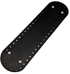 Angel Çanta Aksesuar Suni Deri 37x10 cm Oval Çanta Taban Siyah Renk Gümüş Aparatlı - Angel Çanta Aksesuar